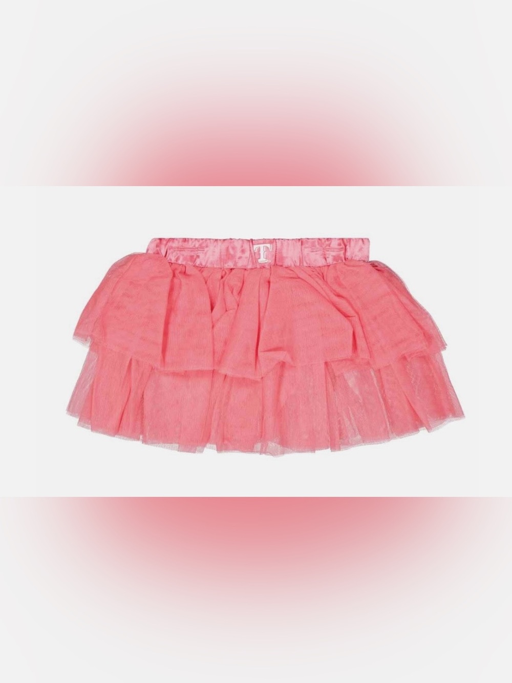 Kids Pink Tutu MLB Texas Rangers Baseball Tulle Layered Skirt Toddler Girl 2T